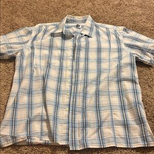 GAP Light Blue and White Checkered Shirt
